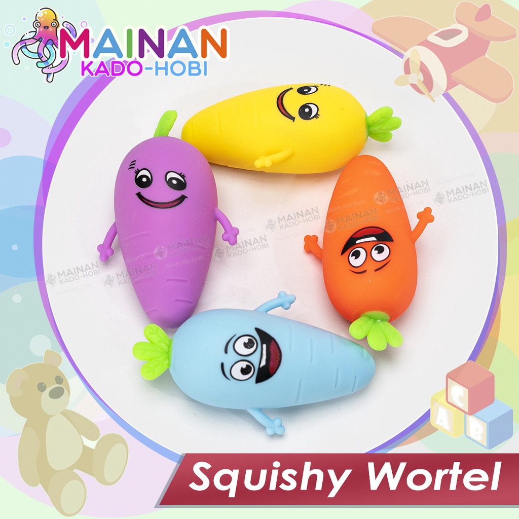 KADO MAINAN MOTORIK ANAK REMAS SQUISHY RELIEVE TOYS KARAKTER LUCU