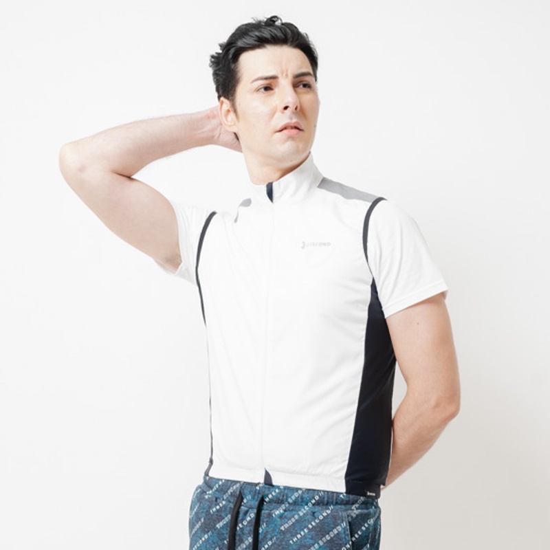 3Second Original Rompi Vest Jersey Sepeda Pria Putih 110421