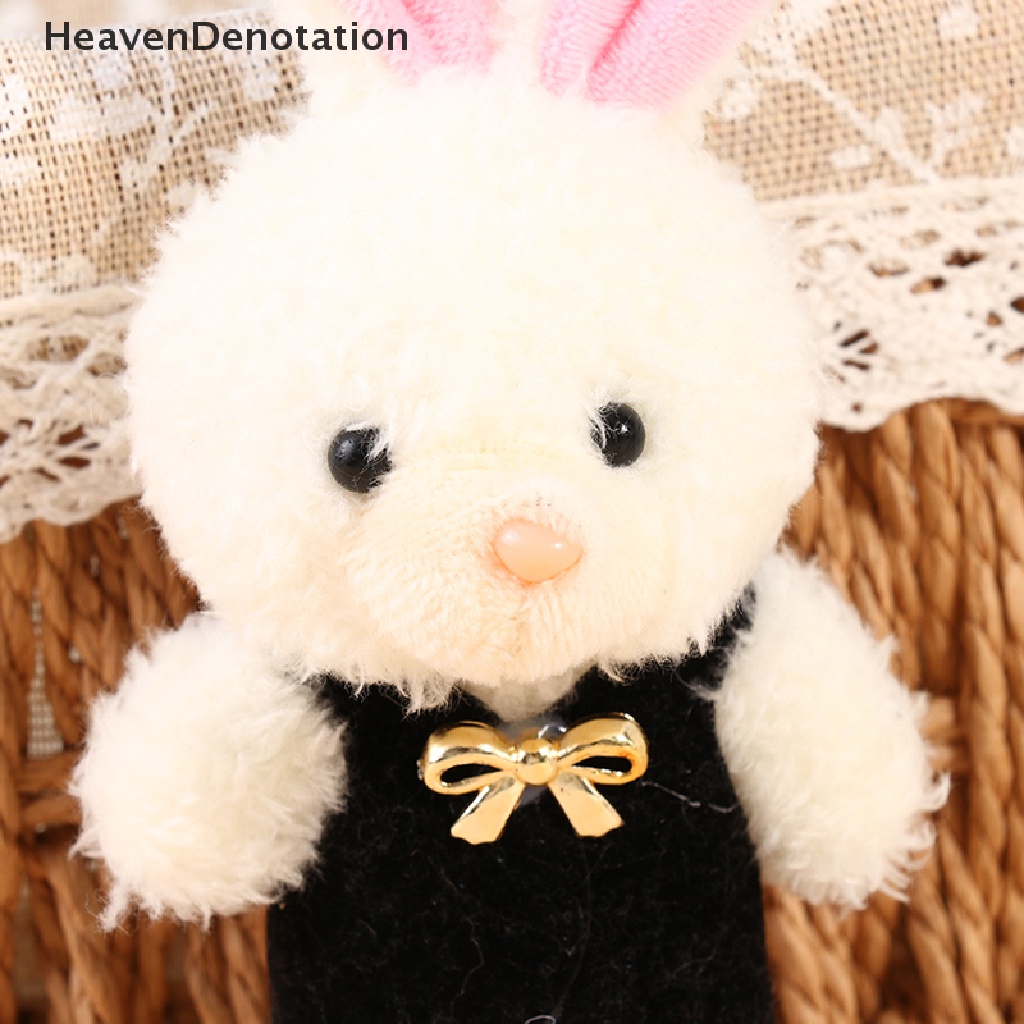 [HeavenDenotation] Cinta Lucu Blush Little White Rabbit Katun Lembut Hewan Boneka Mainan KeyChai HDV