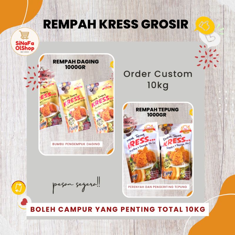 

REMPAH KRESS GROSIR 10KG | CUSTOM | PAKET USAHA | TERMURAH