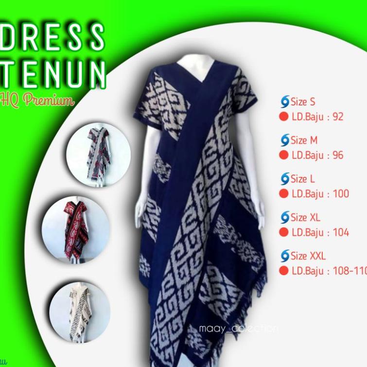 Terlaris BAJU DRESS DRES TENUN BLANKET ETNIK JEPARA NTT SUMBA FLORES TORAJA ALL SIZE DRESS TENUN JUM