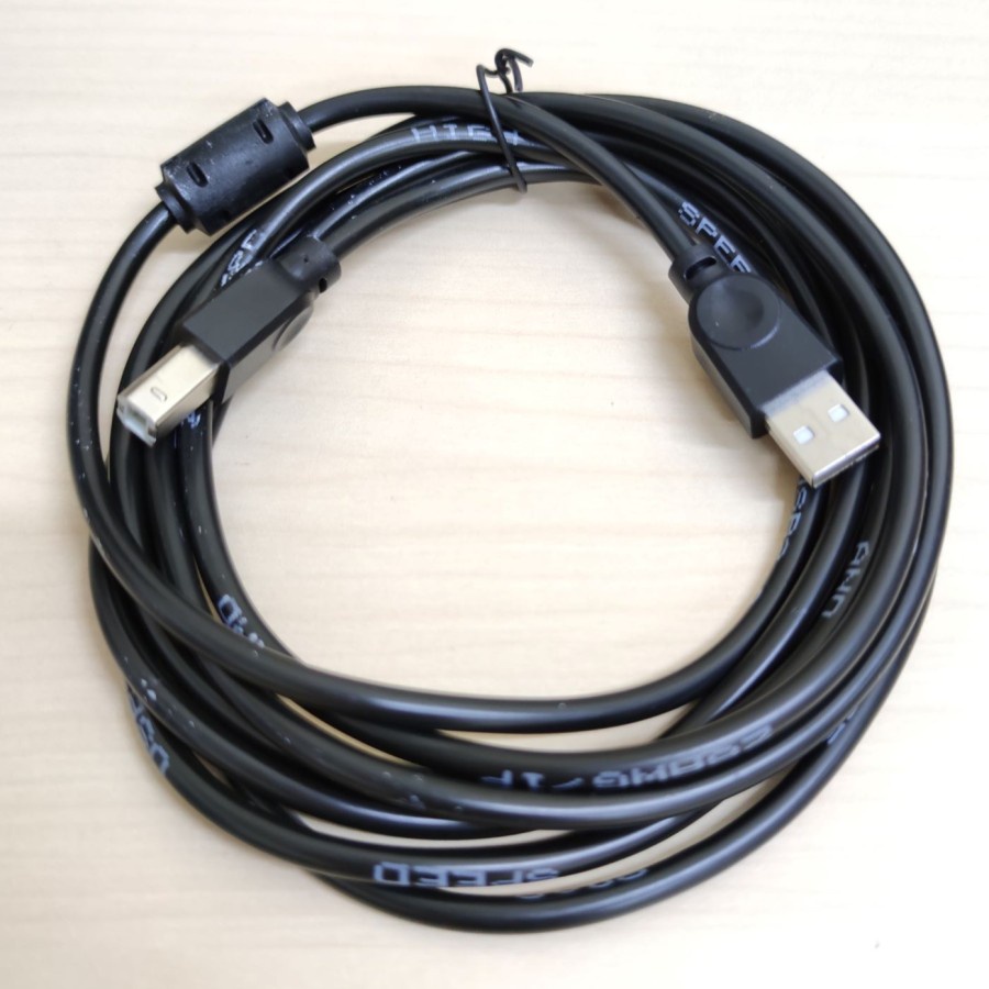 KABEL USB PRINTER 1.5M HITAM / AM BM 1.5 METER / 1.5 M GOOD QUALITY