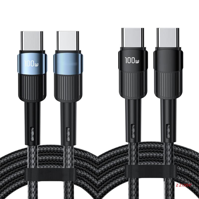 Zzz Kabel USB C PD 100W USB C Ke Tipe C Kabel Fast Charging Untuk Laptop