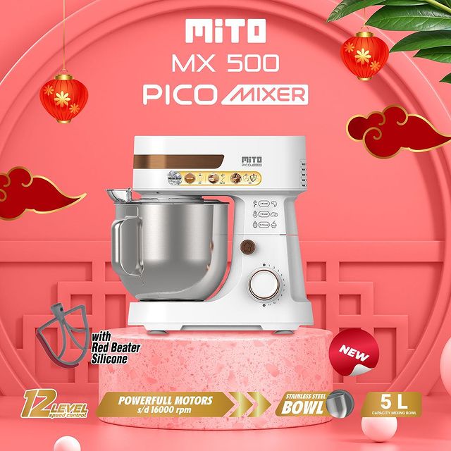 MIXER MITO MX500 Pengaduk adonan Kue dan Roti kapasitas 5 liter