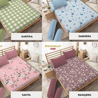 ✫ Kintakun Sprei D'Luxe Queen Size Nirmana Edition Uk  TINGGI 30 CM ✶