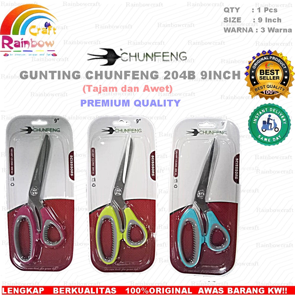 

Gunting Chunfeng 204B ukuran 225mm 9 inch satuan pcs