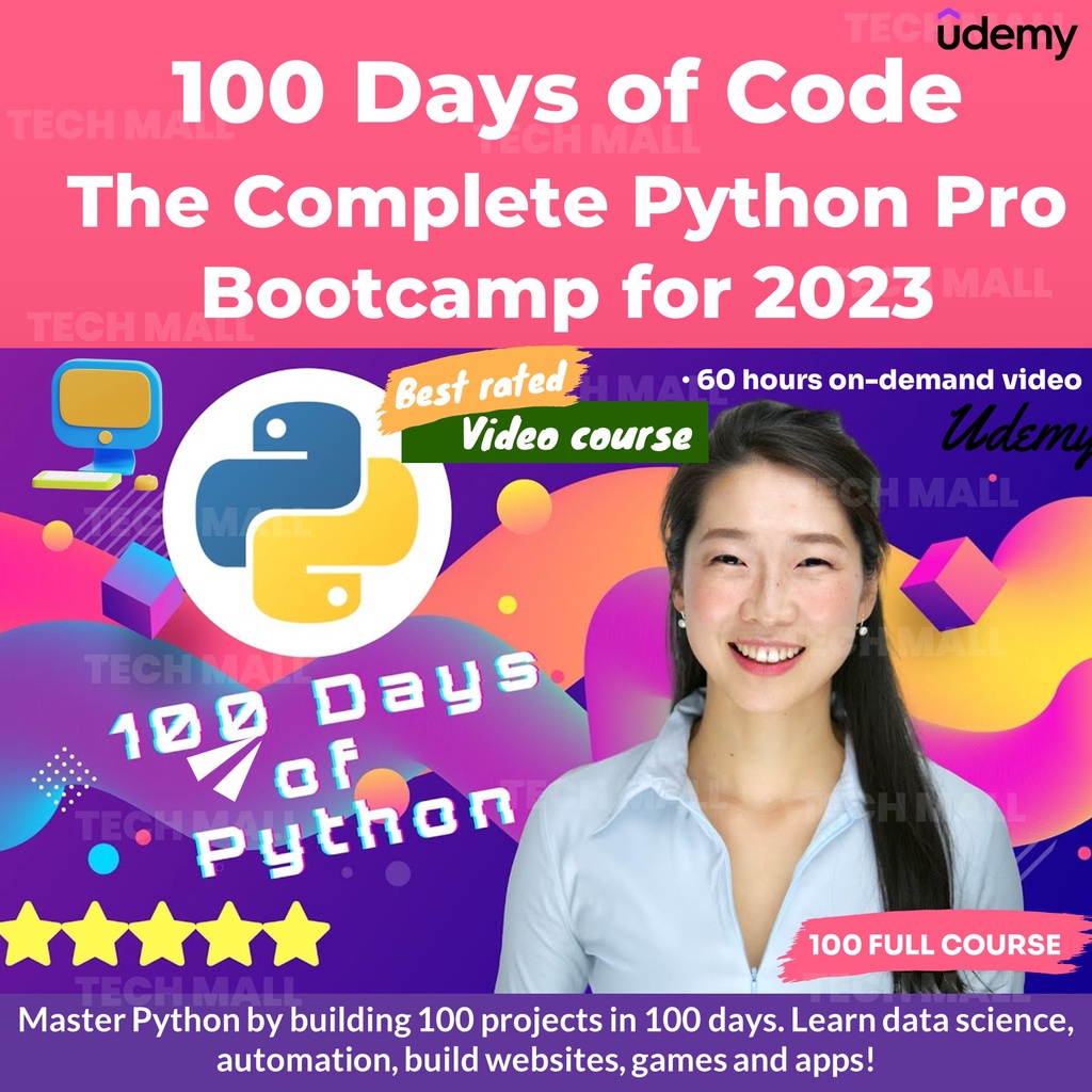 

NS [Video Course] Udemy - 100 Days of Code - The Complete Python Pro Bootcamp for 2023