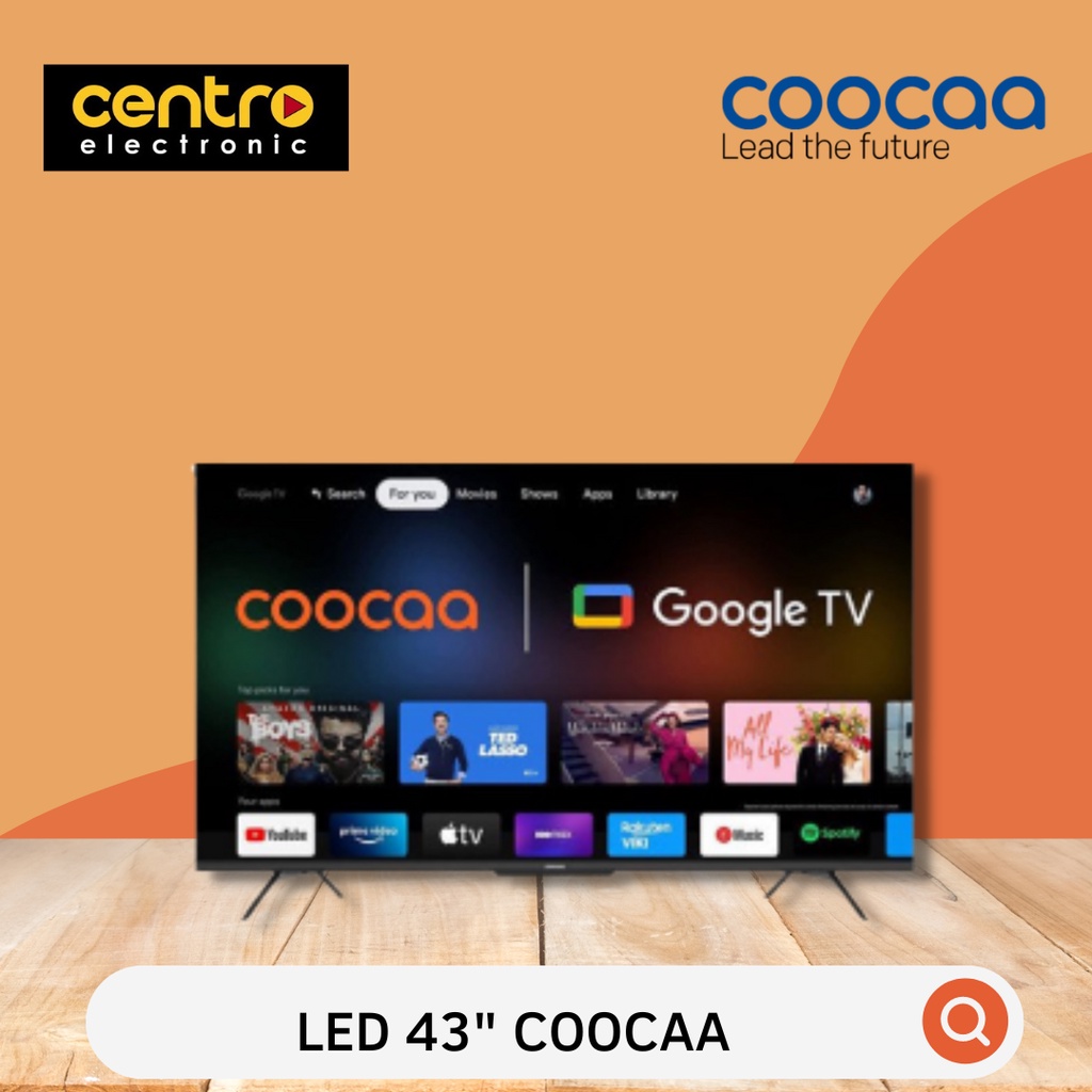 COOCAA SMART ANDROID DIGITAL LED TV 43 INCH 43CUE7600