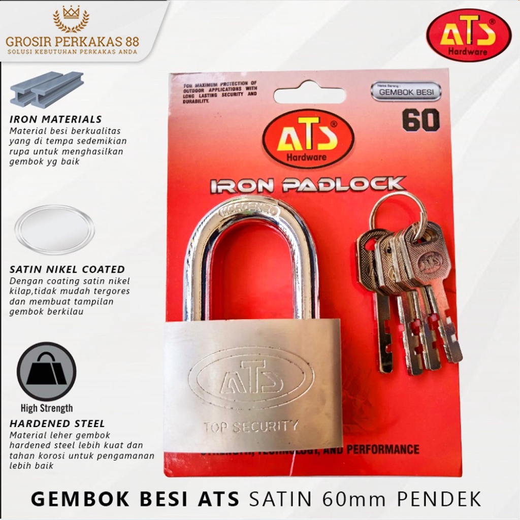 Gembok Pagar Rumah Anti Maling Karat Pager Kamar Motor Air Bagus Besar