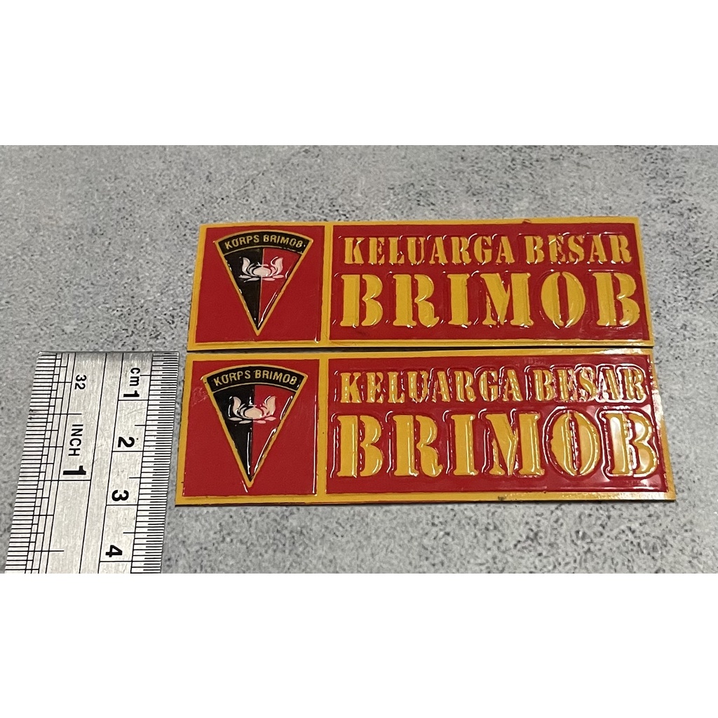 Stiker Plat Keluarga Besar Brimob - Stiker Brimob -Sticker Brimob Plat Motor Mobil