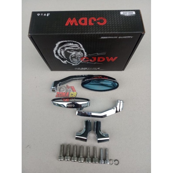 spion tanduk kaca oval copy daytona original cjdw chrome yamaha honda susuki