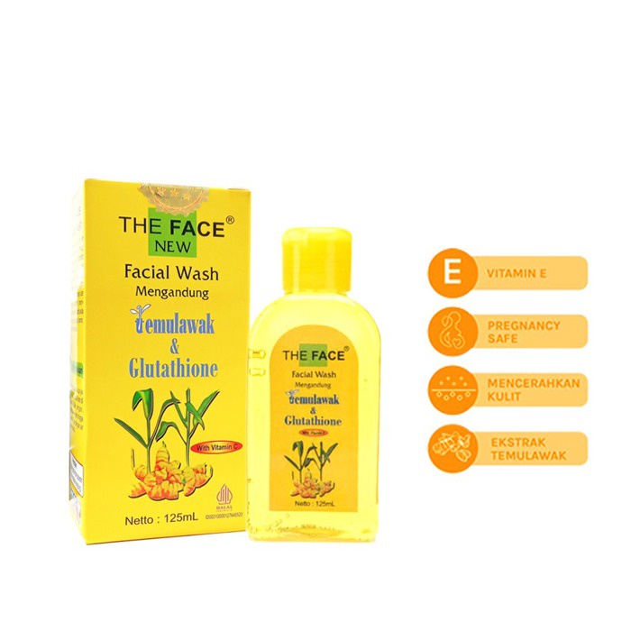 [TFFW] THE FACE Temulawak Facial Wash with Glutathione 125ml