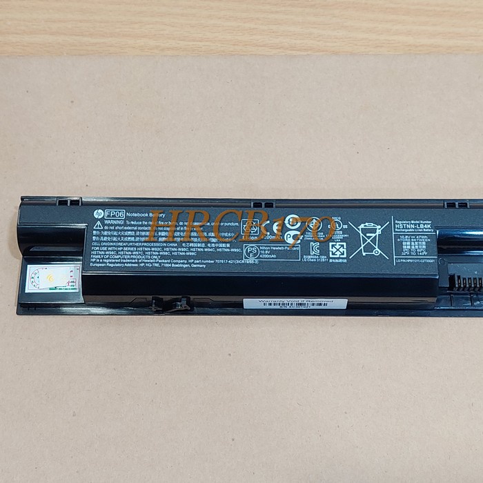 Baterai Laptop Hp ProBook 440 G0 440 G1 445 G0 445 G1 450 G0 ( FP06 ) -HRCB