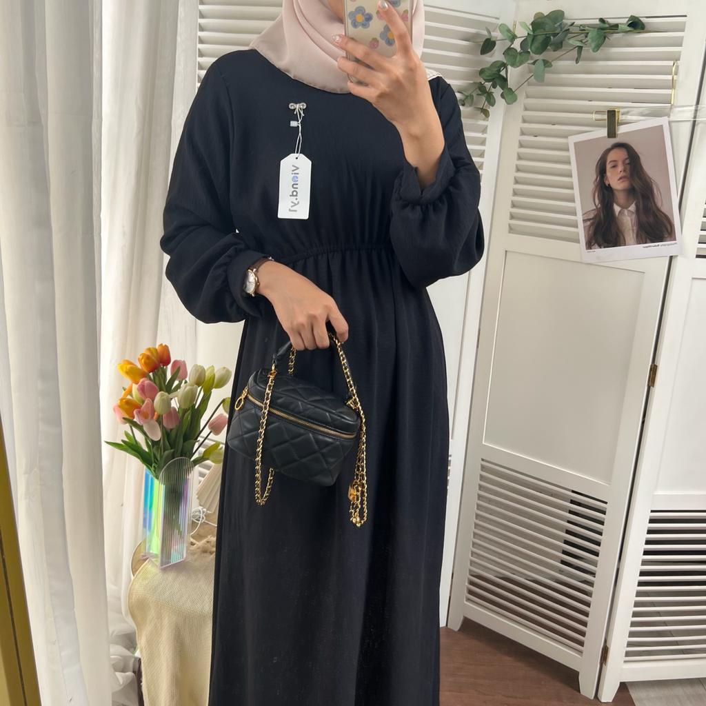 Dress Wanita Korea / Maxi Fashion Casual Lengan Panjang / Tunik Long E.36