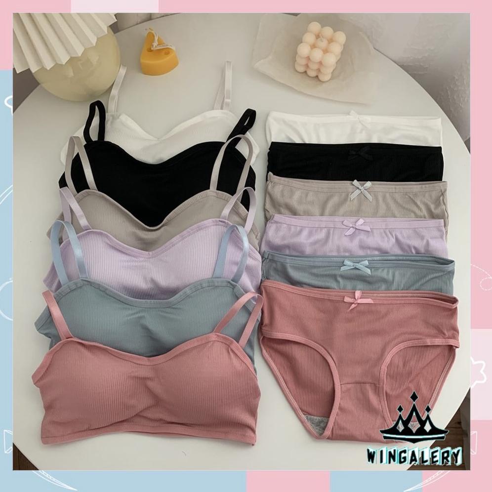 >XC26619<  WINGALERY Set Pakaian Dalam Wanita Import 1059