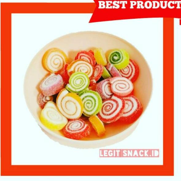 

✾ Jelly Thailand Roll Lingkaran / Permen Jeli Kiloan / Jely Buah 500 Gram ☋