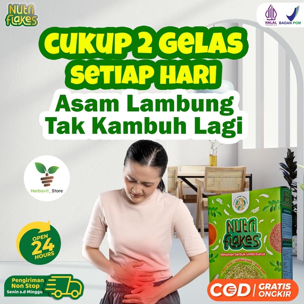 

Bisa COD Nutriflakes - Sembuhkan Asam Lambung Minuman Umbi Garut Ektrak Daun Kelor Psyllium Husk Gula Aren Herbal Magh Gerd Adalah Penyakit Asam Lambung Best Seller