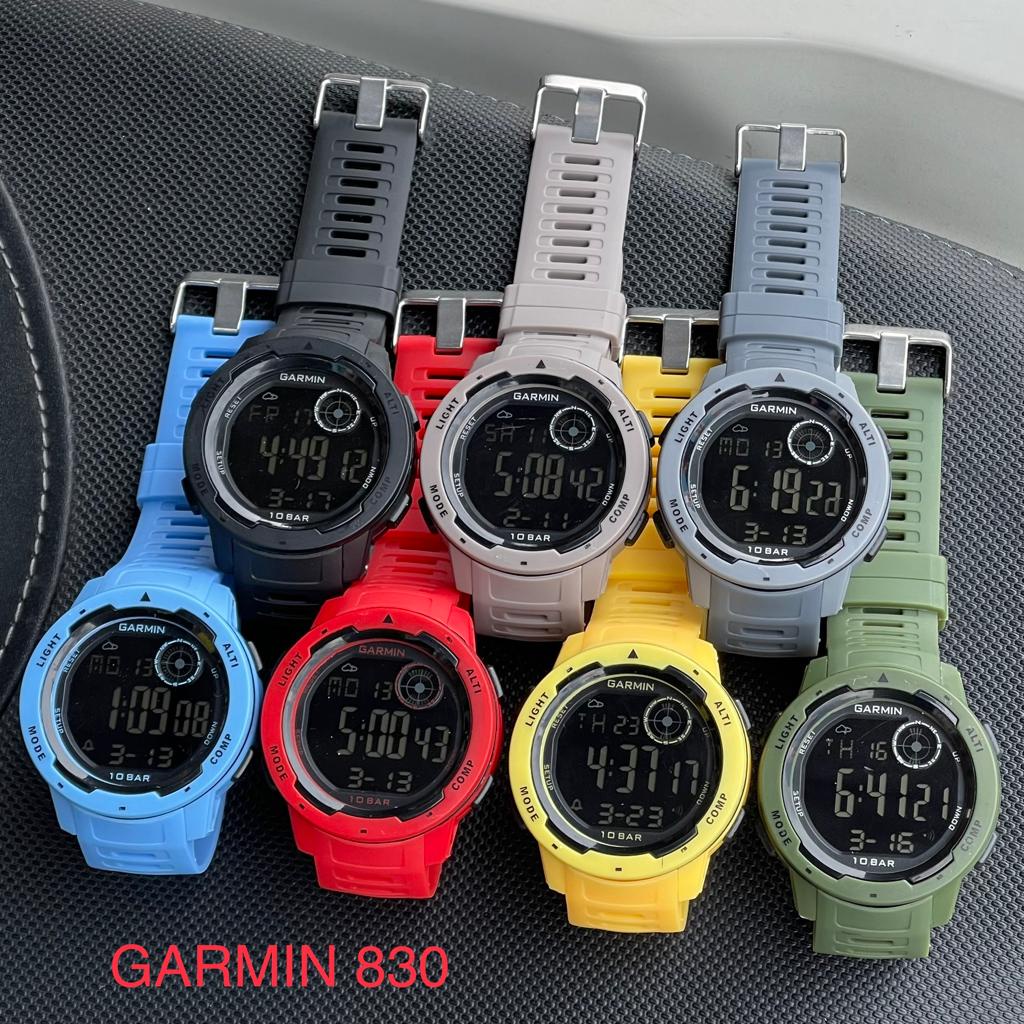 JAM TANGAN GARMIN 830 DIGITAL SPORT STRAP RUBBER TAHAN AIR JAM TANGAN PRIA GARMIN OUTDOUR RUBBER DIAMETER 45MM