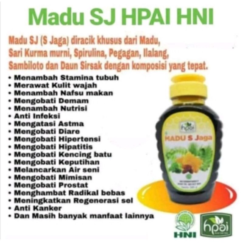 

Madu SJ 285 gr : Rp 120.000