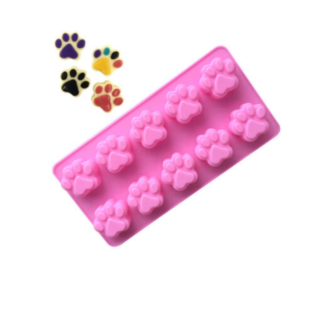 Solighter 2pcs Silikon Alat Kue Kering Dapur Dog Paw Baking