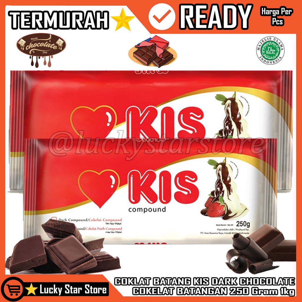 

COKELAT BLOK KIS 250GR COKLAT BATANG KIS DARK CHOCOLATE COMPOUND COKLAT BATANG KIS 1 kg DARK COKELAT BLOK COMPOUND BEST PRICE COKELAT BLOK KIS 250GR COKLAT BATANGAN KILOAN TOPING MAKANAN KUE ROTI POP ICE JUZ BAHAN OLAHAN MAKANAN RINGAN CEMILAN BOLU