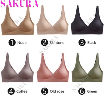 AIRY Seamless Bra Busa Bisa Dilepaskan Tanpa Kawat BH Push Up Jeli Semi Cair Pakaian Dalam Wanita