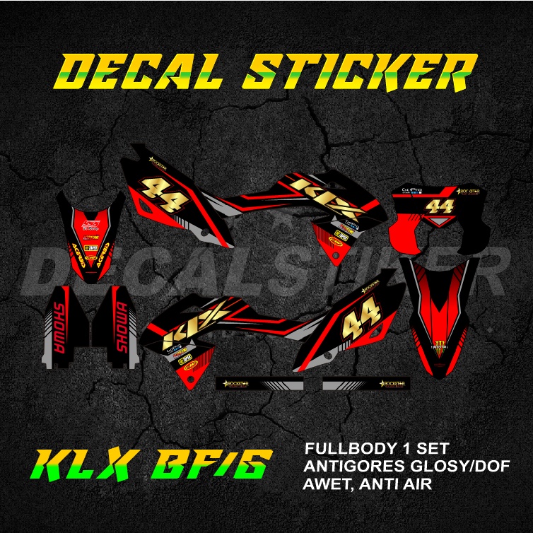 DECAL STIKER KLX 150 BF FULLBODY (005) DEKAL STICKER KLX G SE 2016 2017 2018 2019 2020 2021 2022 202