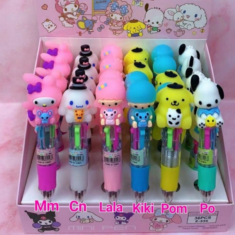 

CL Bolpen MINI 4 warna Melody Twin Stars Pom Cinamoroll Po