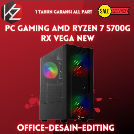 PC Gaming AMD Ryzen 7 5700G RX Vega NEW