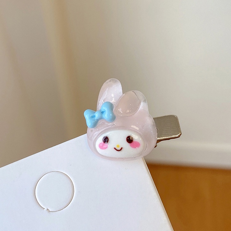 Flash Halus Kawaii Sanrio Mini Jepit Rambut Ins Gadis Manis Dan Lucu Hati Duckbill Klip Gadis Kartun Hiasan Kepala