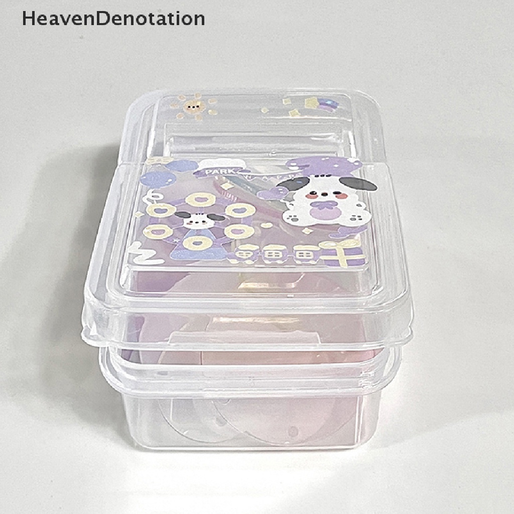 [HeavenDenotation] Collection Container Case Plastik Kotak Penyimpanan Transparan Kotak Penyimpanan Bening Kecil HDV