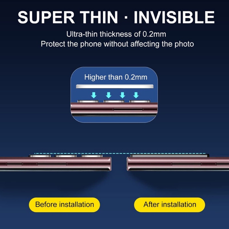 Film Pelindung Kamera Ponsel Tempered Glass Lens Film Full Coverage Lens Anti Gores Aksesoris Lensa Silkscreen Film Belakang Untuk Samsung Galaxy S23 Series