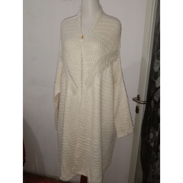 Outer rajut motif renda premium#outer#long cardy