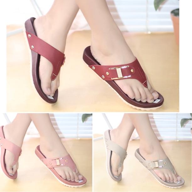 Terlaris SANDAL JEPIT WANITA SENDAL JAPIT CEWEK TEPLEK FLAT PEREMPUAN CEWE IBU IBU2 PESTA KONDANGAN 