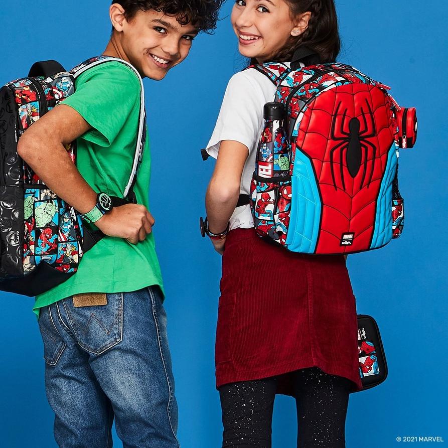 ✤ SMIGGLE DISNEY ARIEL CINDERELLA MARVEL SPIDERMAN 2022 Tas Ransel besar senior tas makan botol ❁