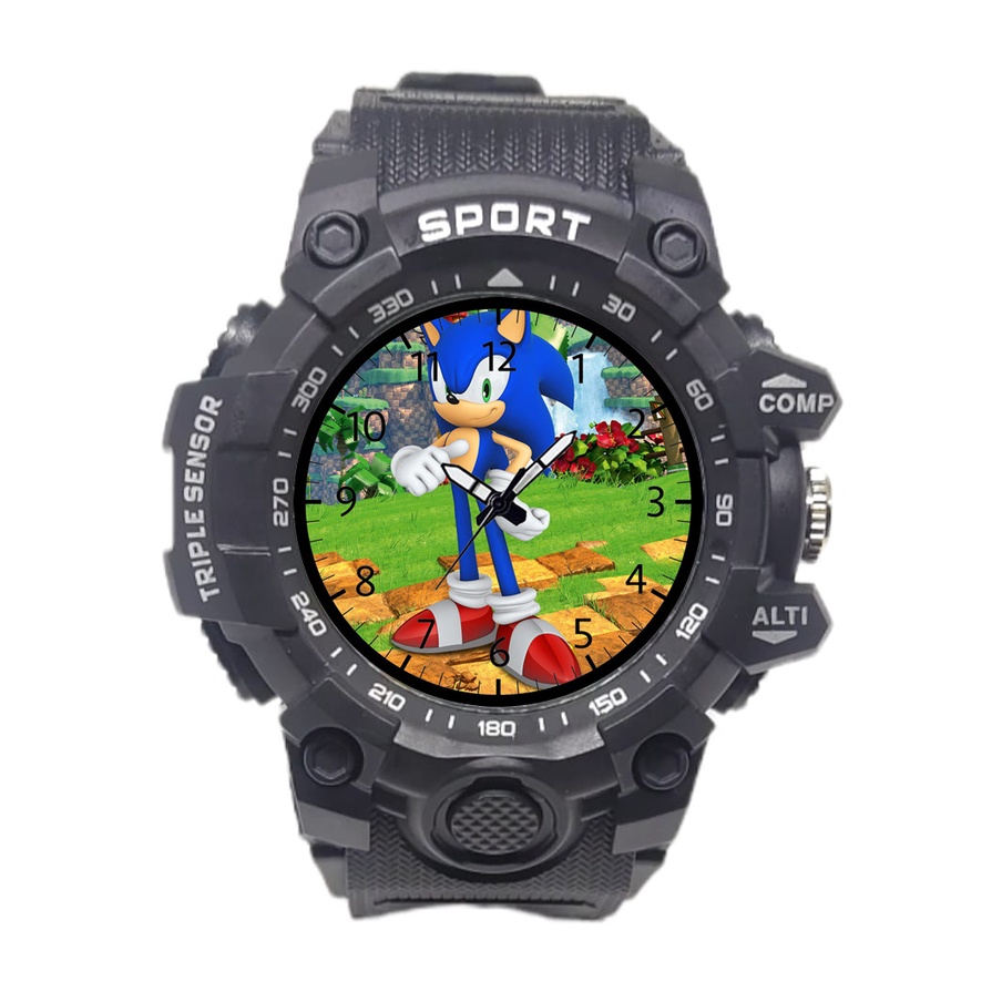 Jam Anak Sport Laki Laki Karakter Sonic Anti Air