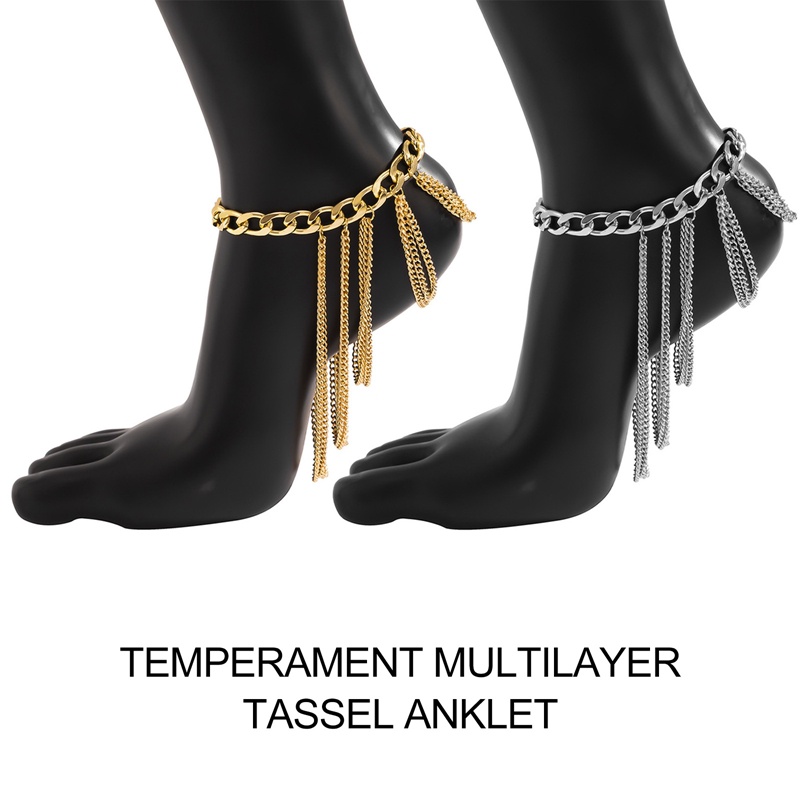 1 Pc Mode Baru Multilayer Rantai Sepatu Tumit Tinggi Sederhana Kaki Ankle Pantai Perhiasan Kaki Gelang Untuk Wanita Gadis Gelang Kaki Hadiah