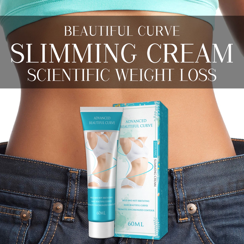 Krim Pelangsing Badan Slimming Cream Body Slimming Gel obat 60Gr-Pembakar Lemak Pelangsing Perut Lengan Pelangsing Paha Betis Pinggul