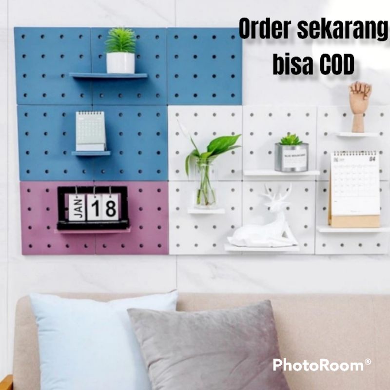 Rak dinding Tempel dekorasi mini malis rak dinding Tempelan peboard Board rak dinding tembok /rak da