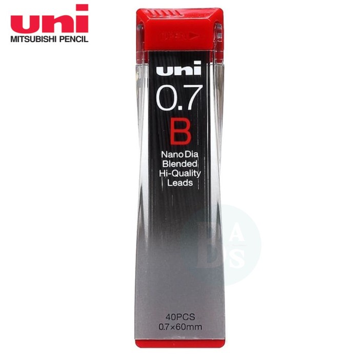 

Uni Nano Dia Pencil Lead 0.7 mm B / Isi Pensil Mekanik B - 0.7 mm