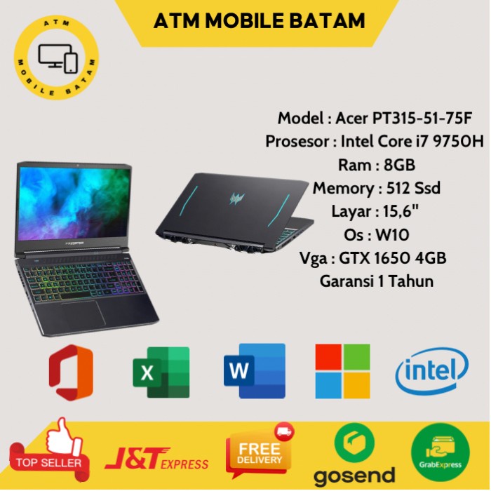 laptop acer predator triton 300 i7