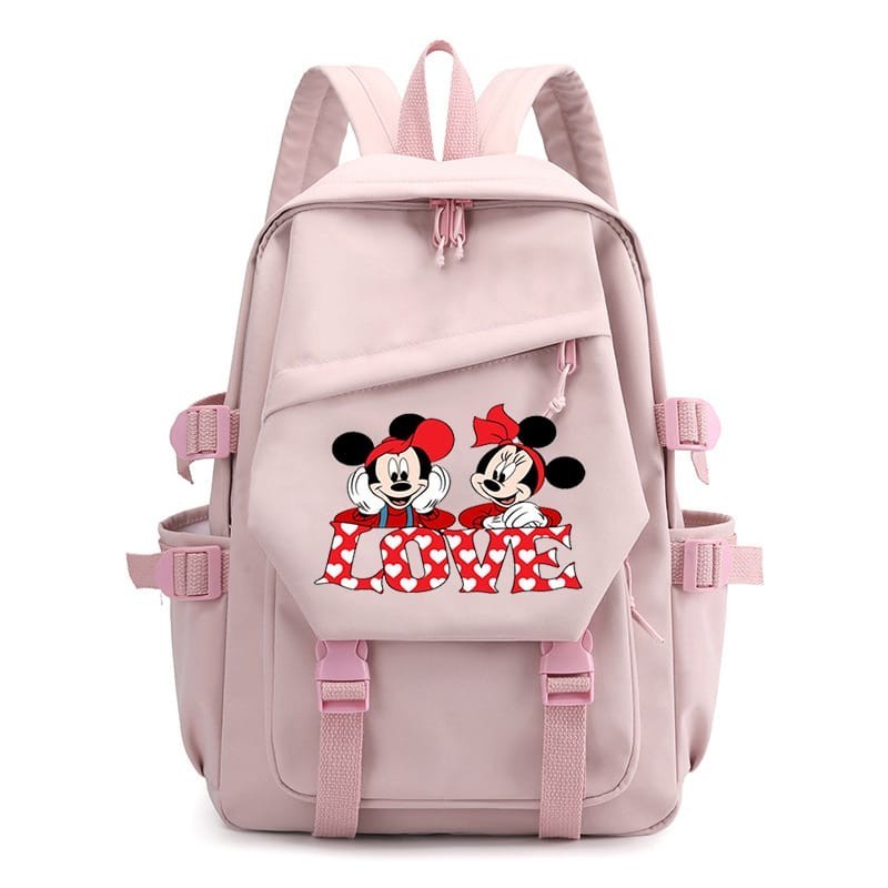 NIQABIS Tas Ransel Anak Perempuan Mickey Minnie Mouse Tas Sekolah SD Murah