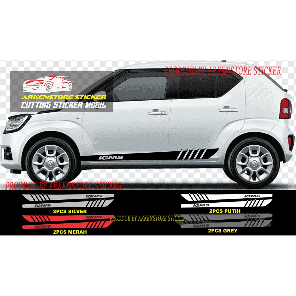 terbaru sticker stiker mobil ignis sticker body samping mobil suzuki ignis