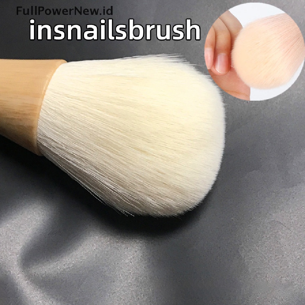Power Sikat Pembersih Debu Kuku Kepala Besar Untuk Manicure Blush Powder Makeup Brush ID