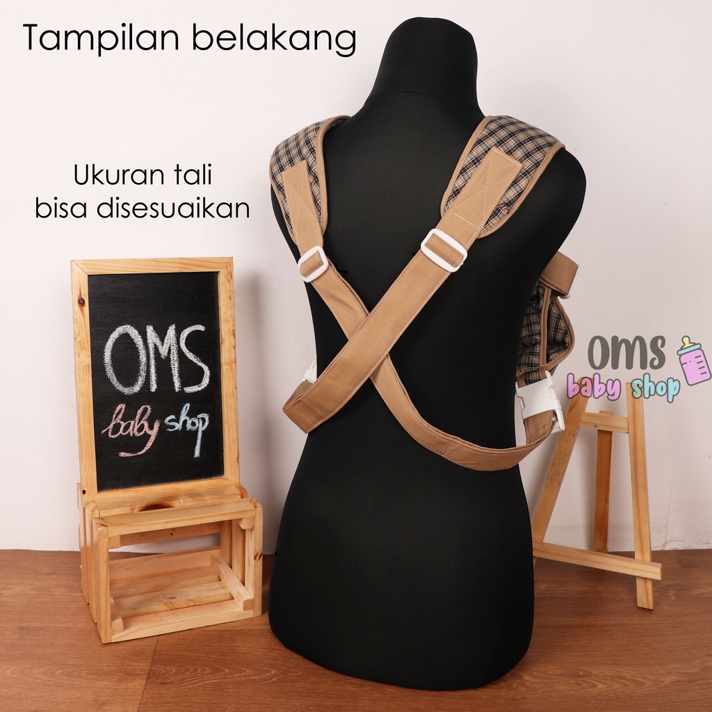 [FREE TAS PLASTIK] Gendongan Bayi Model Depan / Hipseat Hiasan Boneka / Baby Carrier