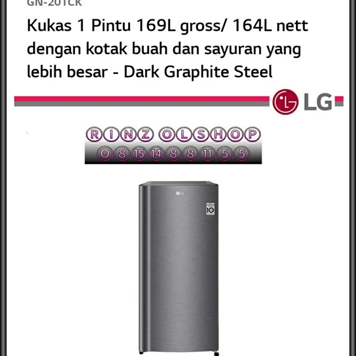 KULKAS LG GN-201CK KULKAS 1 PINTU