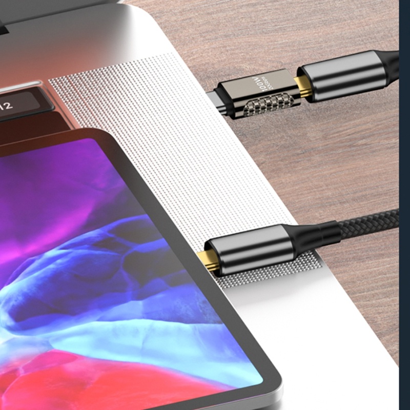 Vivi Konverter Transfer Data USB-C Adapter Siku Kanan 90derajat Untuk Ponsel Laptop