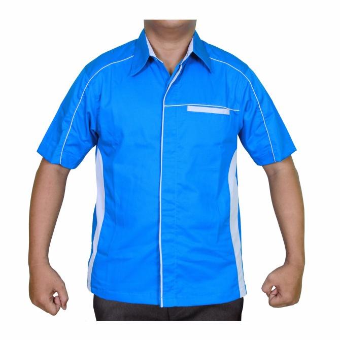 Baju Kerja Murah Tangan Pendek Kemeja Kantor Seragam Karyawan Perusaha