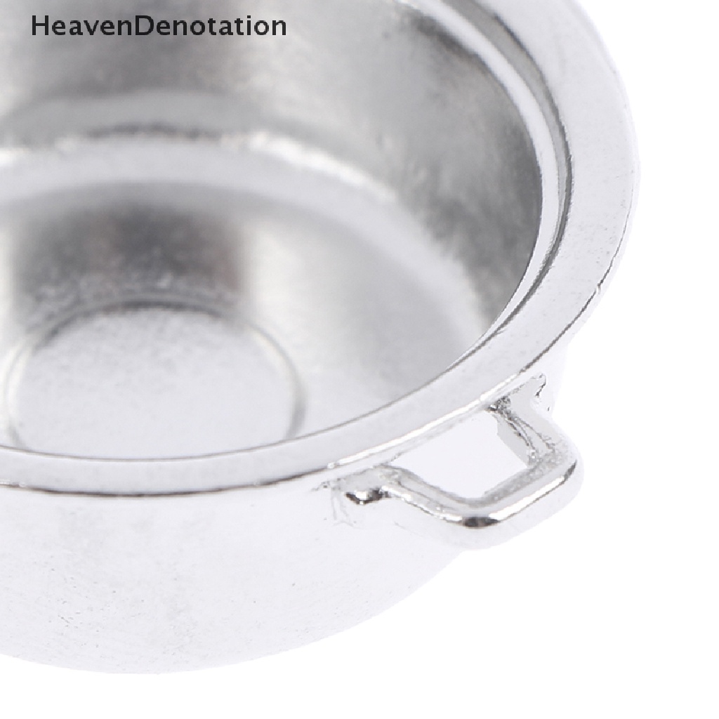 [HeavenDenotation] 1: 12 Dollhouse Miniature Metal Steamer Pot with Cover Set Kitchen Accessories HDV