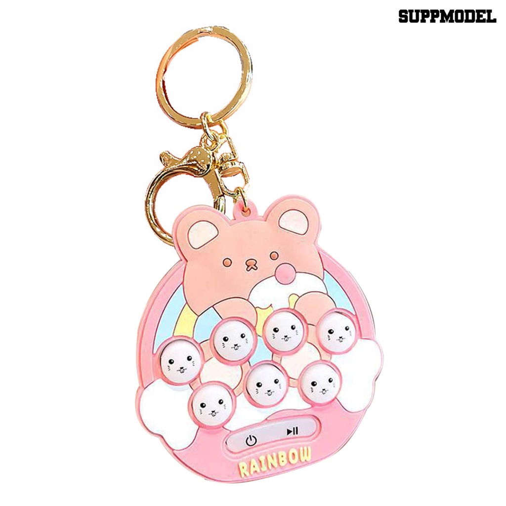 [SM] Mainan Sensorik Elektronik Gantungan Kunci Edukasi Menarik Portabel Genggam Lucu Mini Hamster Memory Game Untuk Anak